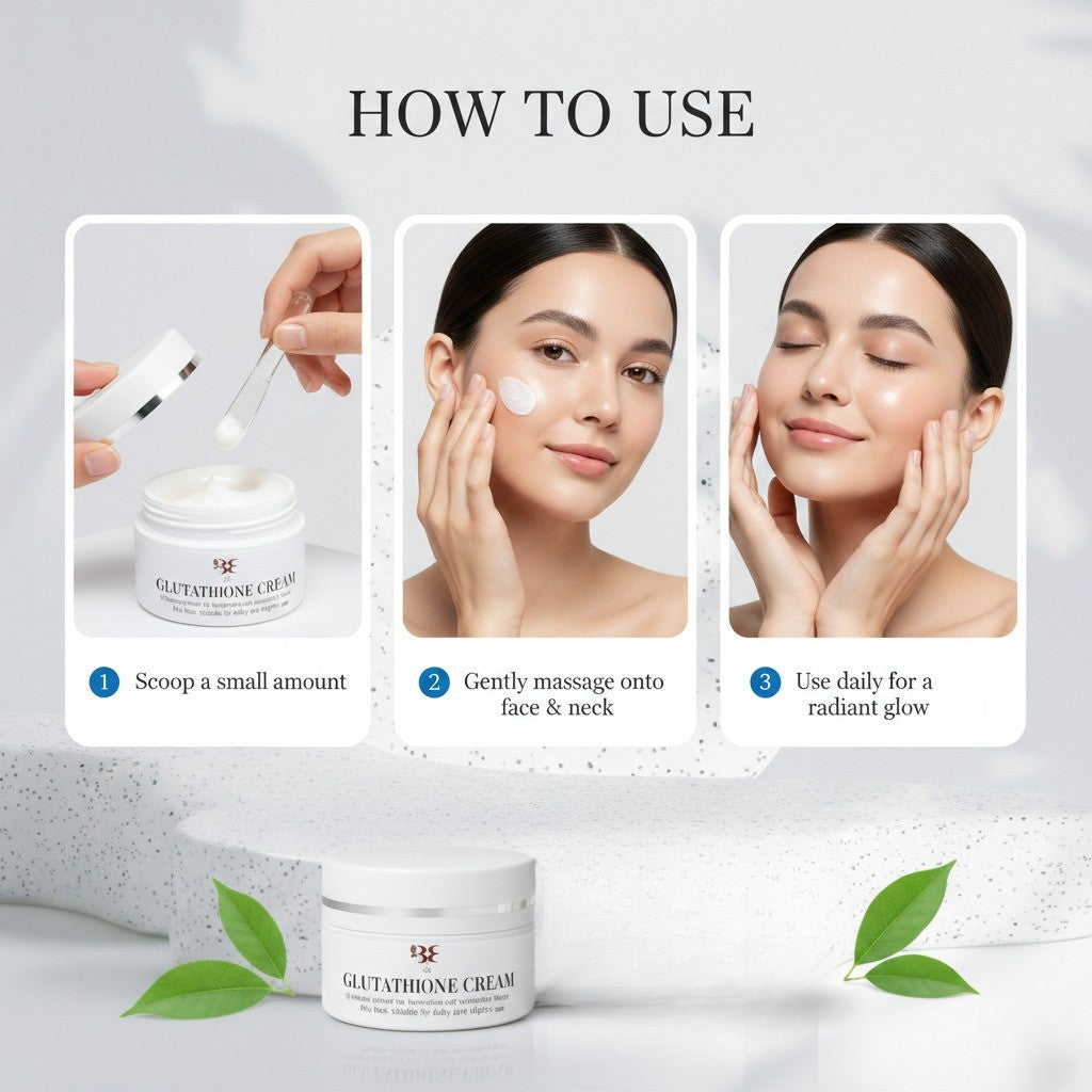 Glutathione Brightening Cream Radiance Boost & Even Skin Tone SkinCare Beanditis Glutathione Brightening Cream Radiance Boost & Even Skin Tone SkinCare Beanditis