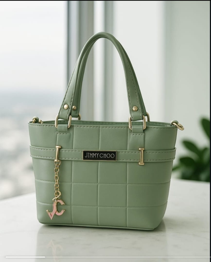 Luxury Designer-Inspired Mini Tote Handbag for Women – Elegant PU Leather Shoulder Bag (Green)