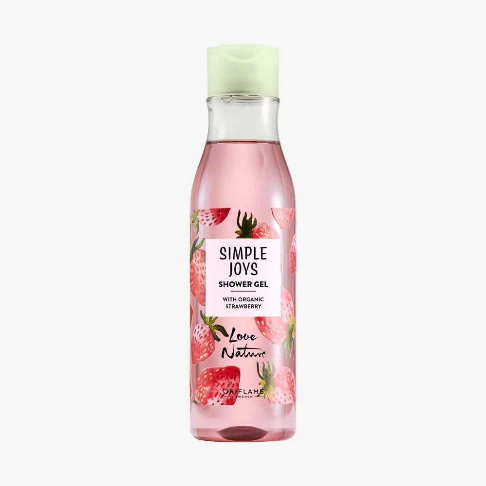 Simple Joys Organic Strawberry Shower Gel – Love Nature | Refreshing Fruity Body Wash